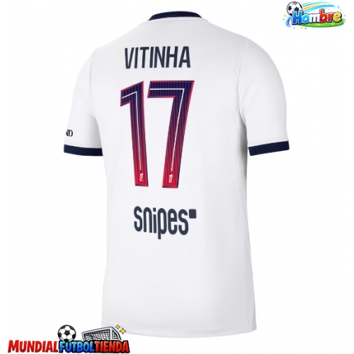 Camiseta Paris Saint-Germain Vitinha #17 Segunda Equipación Replica 2026-27 mangas cortas